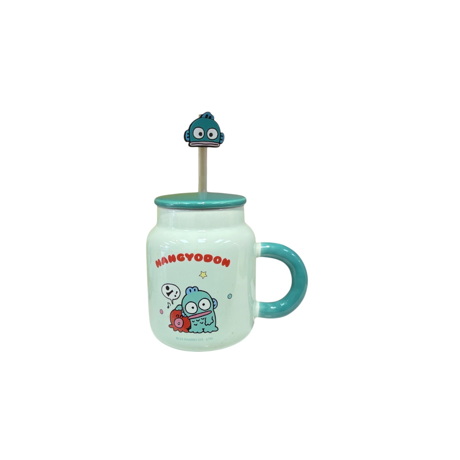Taza con pajilla y figura hangyodon