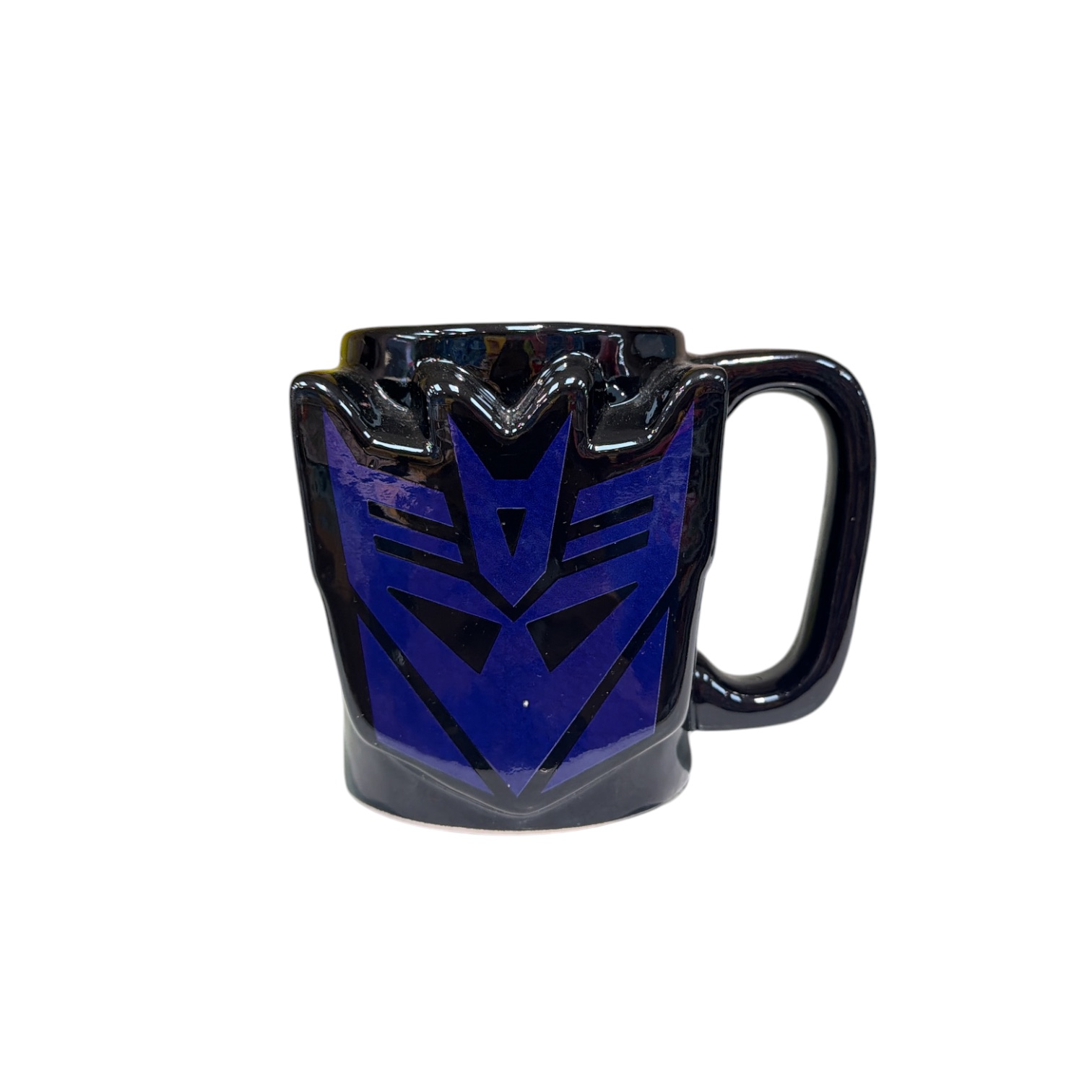 Taza cara morada  transformers