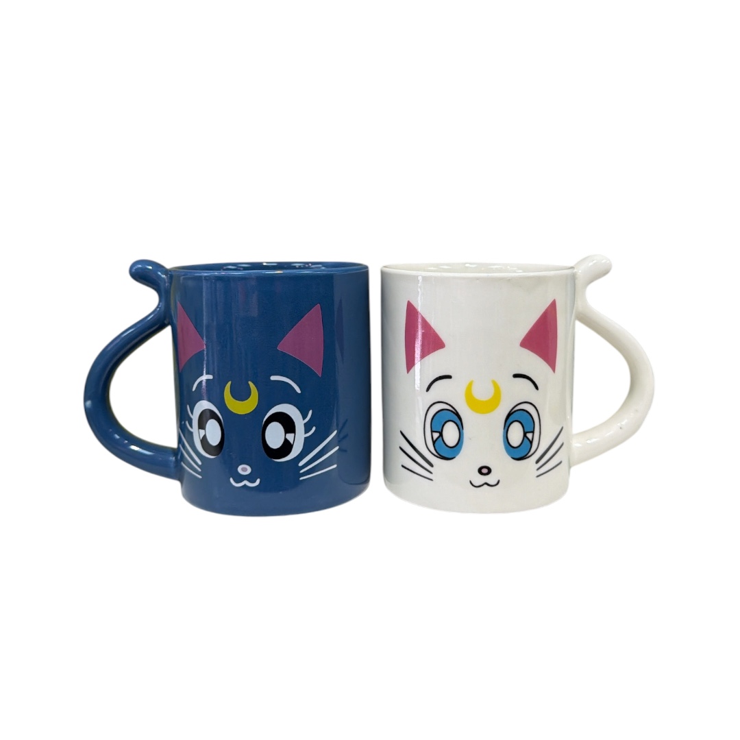 Taza artemis y luna  agarradero cola  2 und