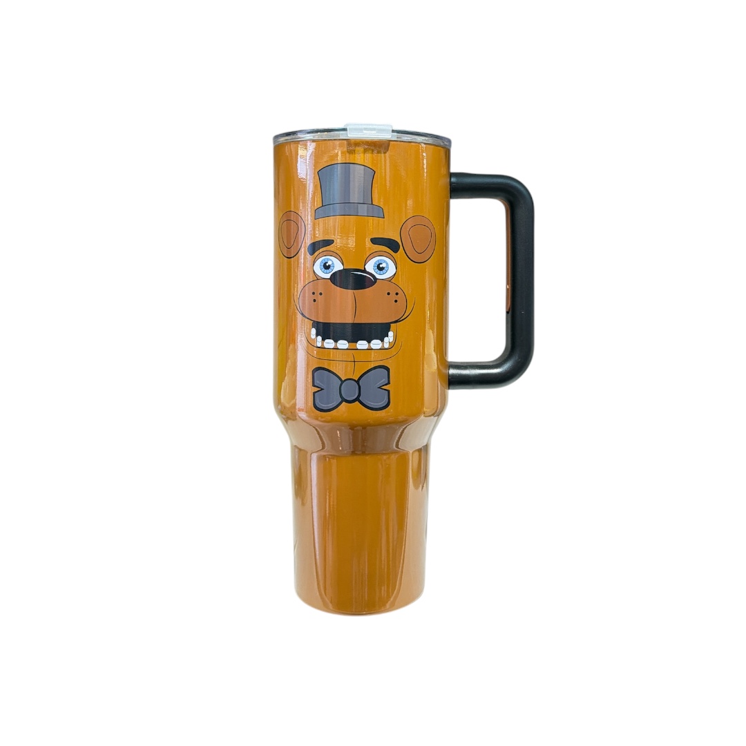 Vaso termico five nights con pajilla