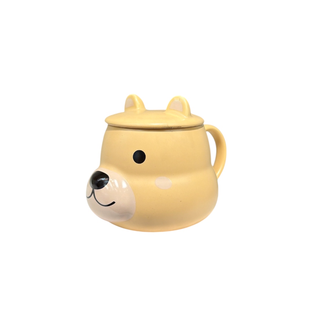 Taza cara de oso moldeada
