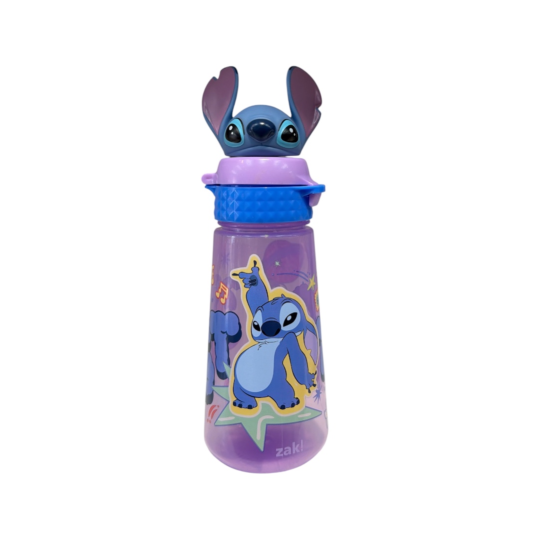 Botella plastica stitch tapa con figura