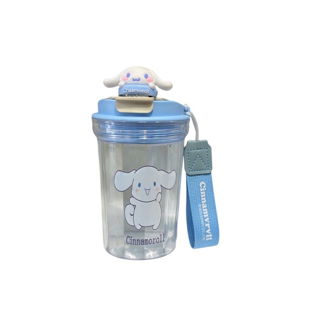 Vaso abre tapa con figurita cinnamoroll