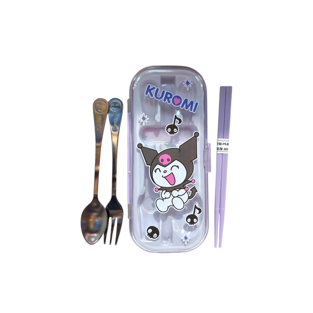Set de cubiertos kuromi